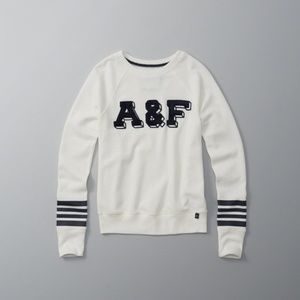 Abercrombie Logo Graphic Crew Sweatshirt